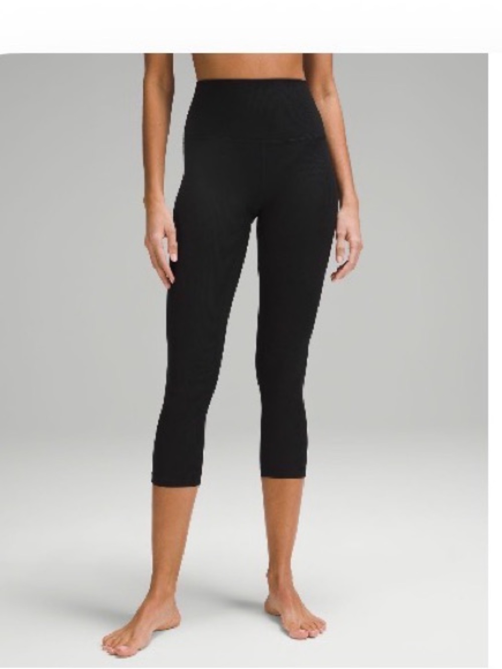 Lululemon: Align High-Rise Ribbed Crop (Inseam 23in) - Size 14